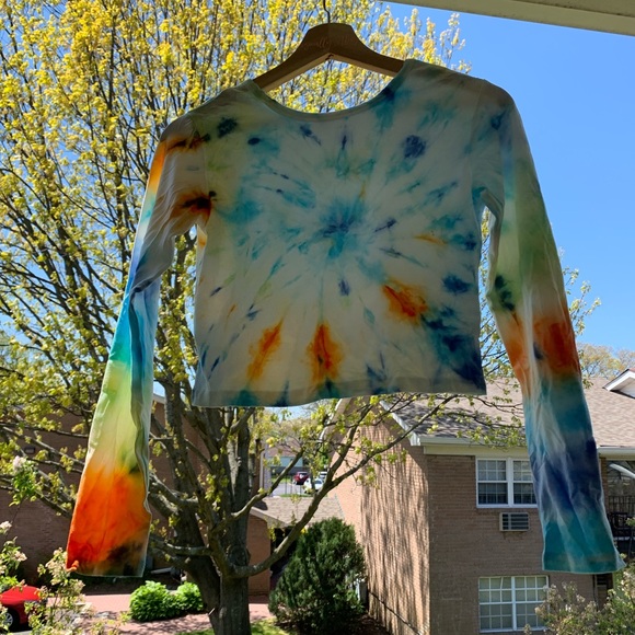Tie dye Long sleeve crop top - Picture 4 of 4